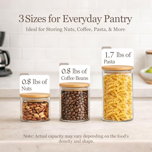 Glass Storage Containers with Lids (6 Count)