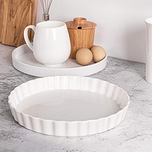 9.5 Inch Ceramic Tart Pan Set of 2