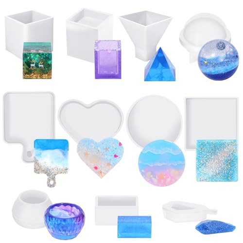 Resin Molds Kit 12PCS