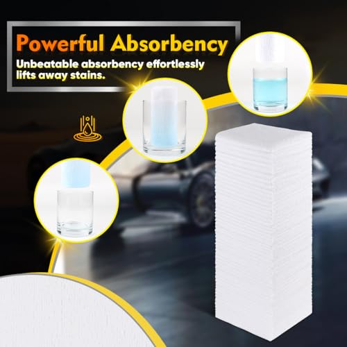 White Microfiber Cleaning Cloth 100 PK (100 Count)