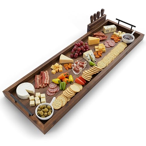 36" Acacia Large Charcuterie Boards for Party