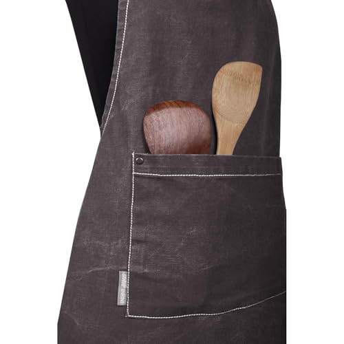Cotton Solid Aprons for Women with Pocket