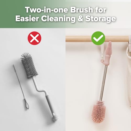 Silicone Cleaning Brush for Baby Bottles & Crevices