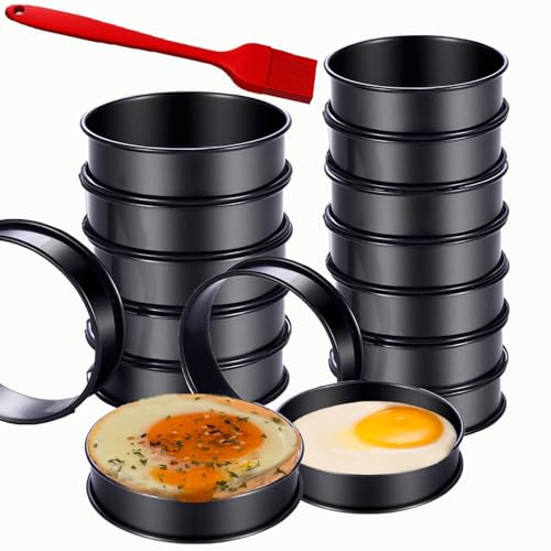 16Packs English Muffin Rings Crumpet Rings NONSTICK