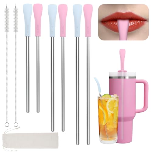 Anti Wrinkle Straw 6 Pcs for Stanley (6 Count)