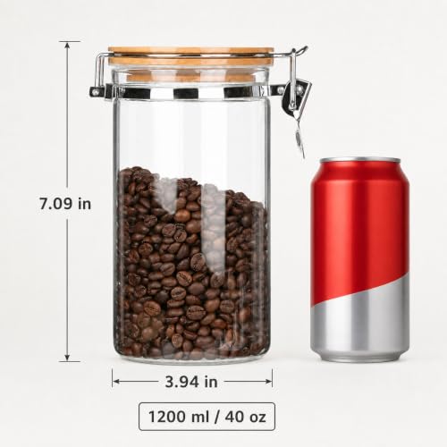 40 oz Glass Coffee Container