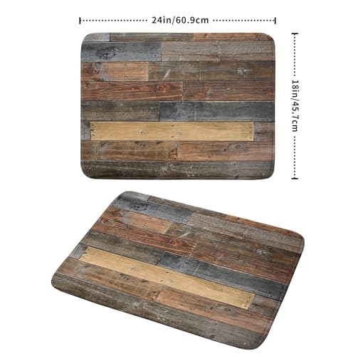 Wood Grain Dish Drying Mat for Kitchen Countertop