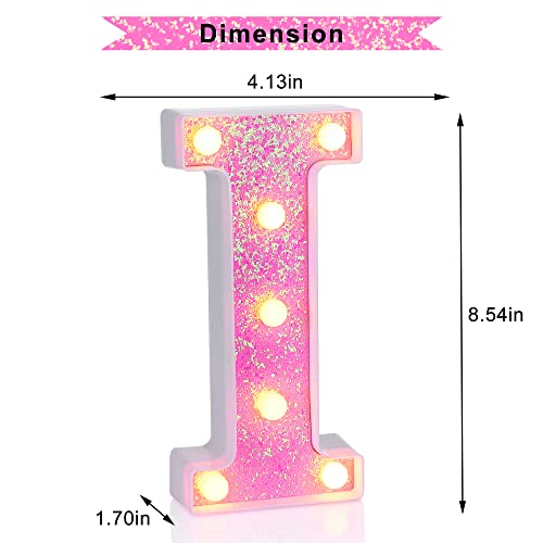 Pink Light up Letters (4.2329 Ounce)
