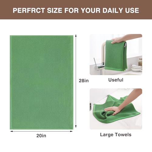 100% Cotton Oversized Waffle Weave Kitchen Towels 8 (8 Count)