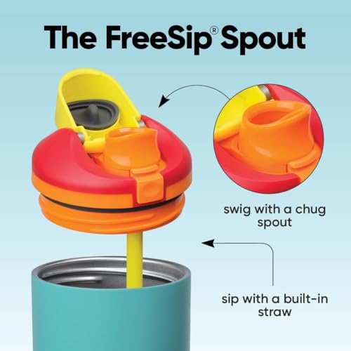 FreeSip Tumbler Stainless Steel Water Bottle 40 oz Summer Sweetness