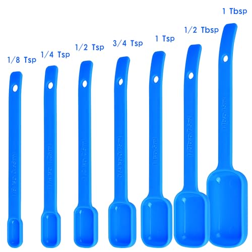 Blue Measuring Cups and Spoons Set 15