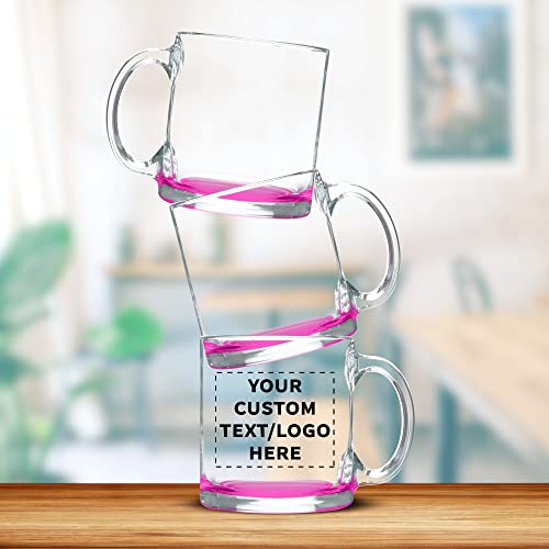 Clear Glass Coffee Mugs 13 oz. Set of 10 (10 Count)