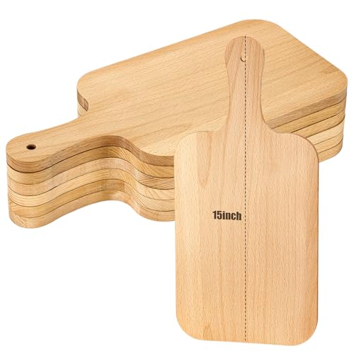 6 Pcs Wood Cutting Boards Bulk (6 Count)