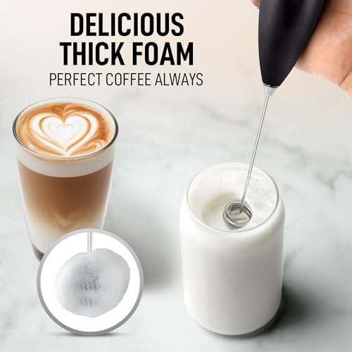Powerful Milk Frother Wand With Duracell Batteries