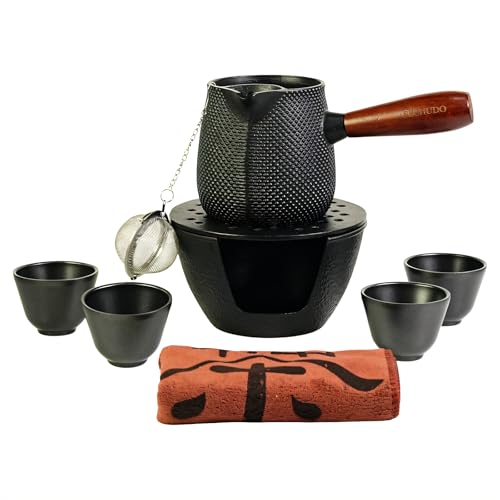 600ml Cast Iron Teapot Set