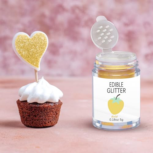 Gold Edible Glitter Glimmer Powder for Cakes Drinks
