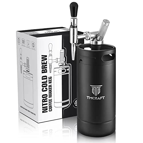 128oz Nitro Cold Brew Coffee Maker with Stout Creamer Faucet