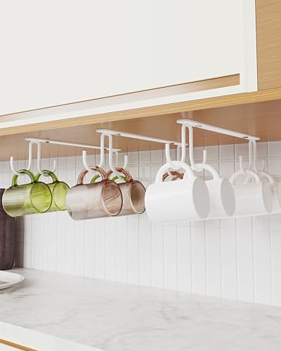 Mug Hooks Under Cabinet 3 Pack (3 Count)