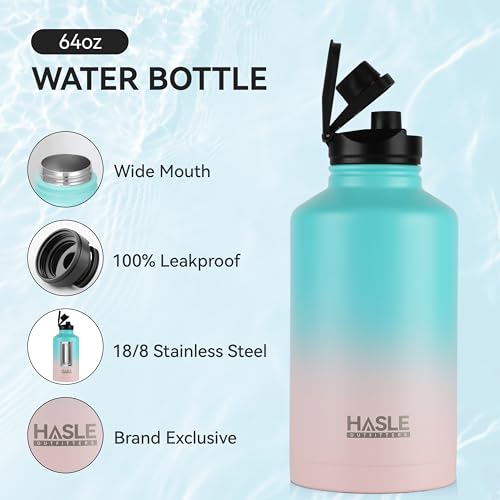 Half Gallon Insulated Water Bottles 64 oz