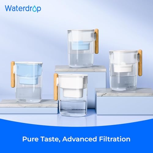 PT-04B 10-Cup Water Filter Pitcher with 4 Filters, NSF Certified (2 Count)