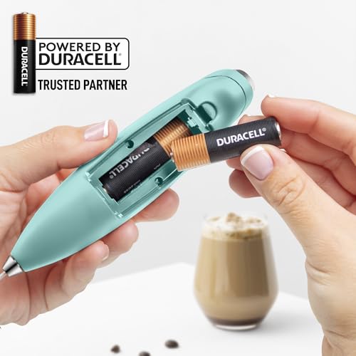 Powerful Milk Frother Wand With Duracell Batteries