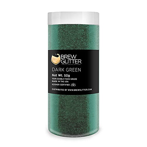 Dark Green BREW GLITTER Edible Glitter For Drinks