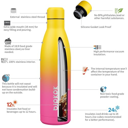 25 oz Insulated Stainless Steel Water Bottle