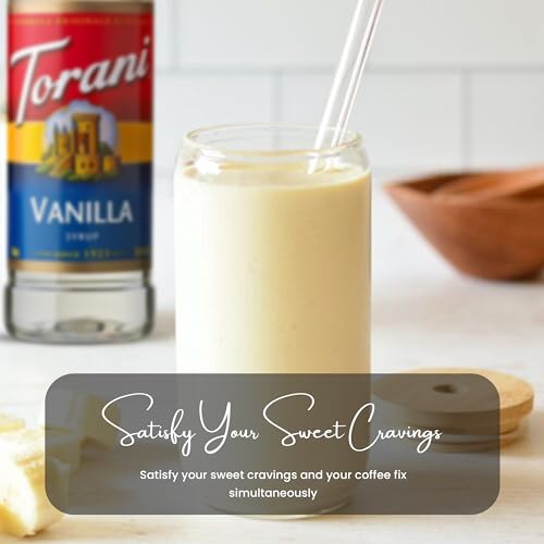 Jimoco® Syrup Pump Dispenser + Torani® Vanilla Syrup (25.4 Fl Oz)