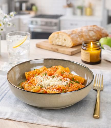 8.75'' Large Ceramic Pasta Bowls (4 Count)