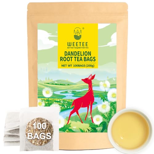 Raw Dandelion Root Tea Bags 100 Count