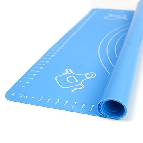 Silicone Baking Mat for Rolling Pastry Dough with Measurements