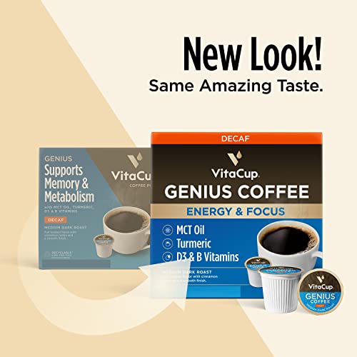 Decaf Genius Keto Coffee Pods (32 Count)
