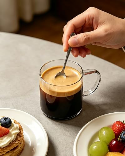 Glass Coffee Mugs (4 Count)