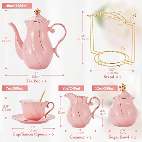 22 pcs Porcelain Tea Set for 6