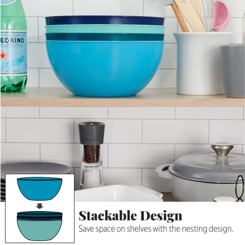 Vista Durable Plastic Salad and Serving 10 (4 Count)