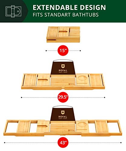 Premium Foldable Bathtub Tray Caddy