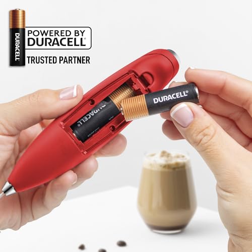 Powerful Milk Frother Wand With Duracell Batteries