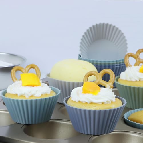 Large Silicone Muffin Cups (12 Count)