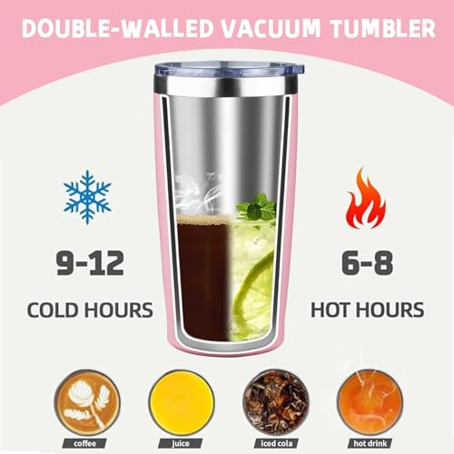 20 oz Tumbler with Lids and Straws