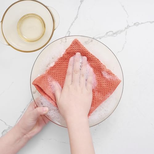 100% Cotton Waffle Weave Kitchen Dish Cloths 6 (6 Count)