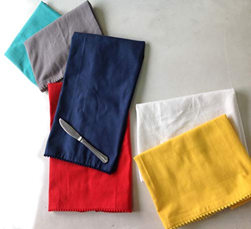 Kitchen Towels 100% Cotton Dish Towels Set of 6 (6 Count)