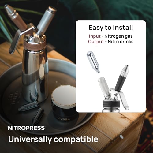 NitroPress 10 Pack Pure Nitrogen Cartridges for Original NitroPress (10 Count)