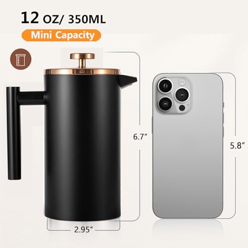 Small French Press Coffee Maker 350ml
