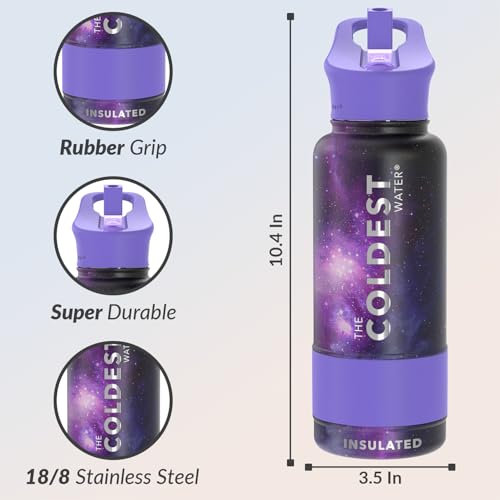 Coldest Insulated Water Bottle with Straw Lid