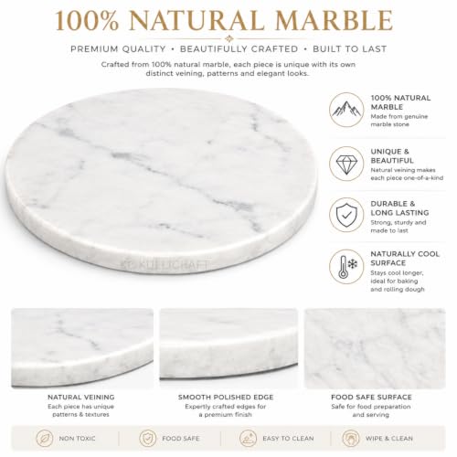 11 Inch Round Marble Cheese Cutting Board
