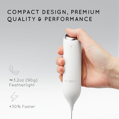 Rechargeable Milk Frother Handheld with Charging Stand