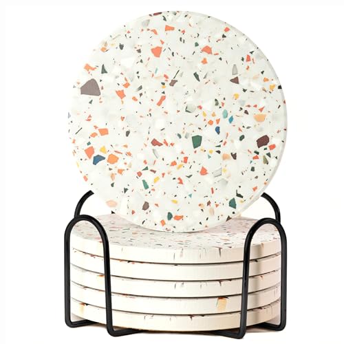 Terrazzo Coasters Set of 6 (6 Count)