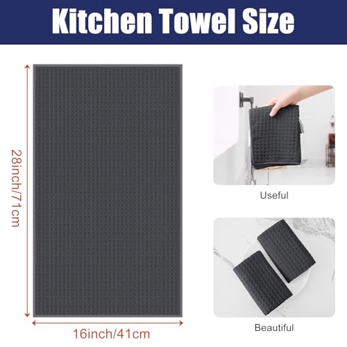 Microfiber Waffle Weave Kitchen Towels (8 Count)