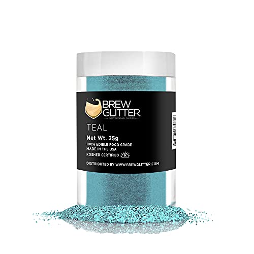 Teal BREW GLITTER Edible Glitter For Drinks