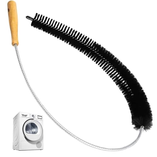 Dryer Lint Brush Vent Cleaner Tool 47.2 Inch Extra Long Flexible for Lint Trap Cleaning Tool Home Dryer Maintenance for DIY Users (2 Count)